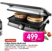 Mellenware 4 Slice Panini Multi Grill