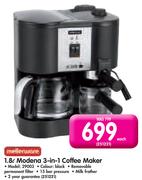 Mellenware 1.8L 3-In-1 Coffee Maker