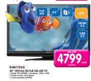 Sinotec 42" (107cm) 3D Full HD LED TV STL3-42P38D