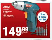 Ryobi Cordless Screwdriver CS-1480-Per Set