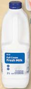 PnP Full Cream, Low Fat Or Fat Free Fresh Milk-2L