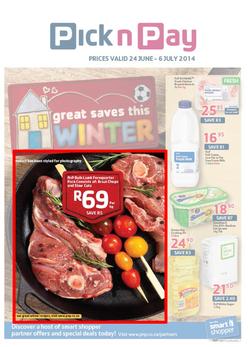 Pick N Pay WC : Winter Savings (24 Jun - 6 Jul 2014), page 1