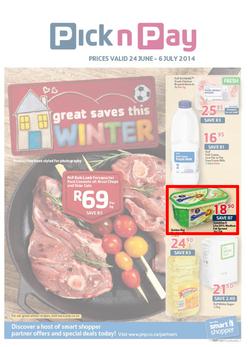 Pick N Pay WC : Winter Savings (24 Jun - 6 Jul 2014), page 1