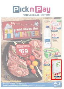 Pick N Pay WC : Winter Savings (24 Jun - 6 Jul 2014), page 1