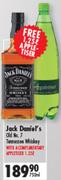 Jack Daniel's Old No 7 Tennessee Whiskey 750ml+ Free 1.25L Appletiser