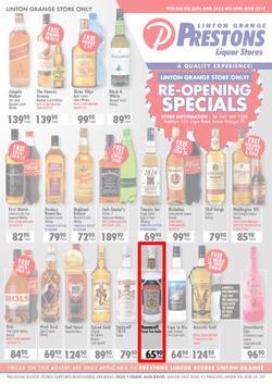 Prestons Liquor Linton Grange (25 Jun - 30 Jun 2014), page 1