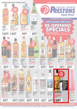 Prestons Liquor Linton Grange (25 Jun - 30 Jun 2014), page 1