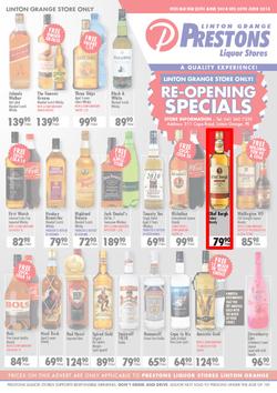 Prestons Liquor Linton Grange (25 Jun - 30 Jun 2014), page 1