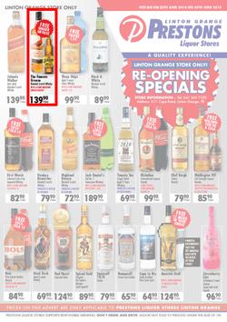 Prestons Liquor Linton Grange (25 Jun - 30 Jun 2014), page 1
