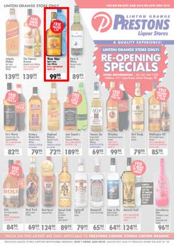 Prestons Liquor Linton Grange (25 Jun - 30 Jun 2014), page 1