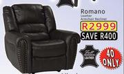 Romano Leather Armchair Recliner