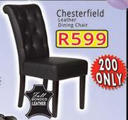 Chesterfield Leather Dining Chair