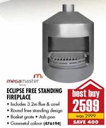 Megamaster Eclipse Free Standing Fireplace