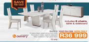 Baresi 10 Piece Italian Styled Dining Room Suite