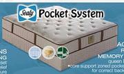 Sealy Aquila Reflex Memory Foam Queen Base Set
