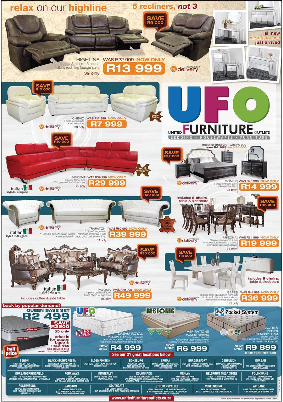 United Furniture Outlets 27 Jun 2014 While Stocks Last Www