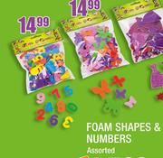 Foam Shapes & Numbers Assorted