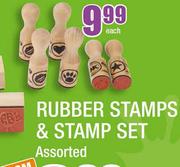 Rubber Stamps & Stamp Set-Each
