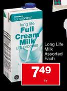 Long Life Milk Assorted Each-1 Ltr