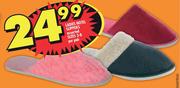 Ladies Hotel Slippers Assorted Sizes 3-8 Per Pair
