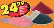 Ladies Hotel Slippers Assorted Sizes 3-8 Per Pair