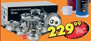 Value 12-Piece Stainless Steel Cookware Set