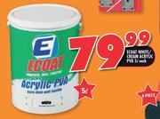 Ecoat White/Cream Acrylic PVA-5L Each