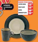 Banded Stone Dinner Plate