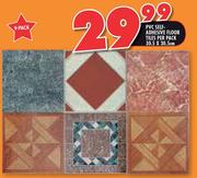 PVC Self 9 Pack Adhesive Floor Tiles 30.5x30.5Cm-Per Pack