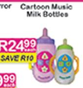 Cartoon Music Milk Bottle-Each