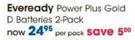 Eveready Power Plus Gold D Batteries-2 pack