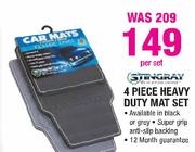 Stingray 4 Piece Heavy Duty Mat Set-Per Set