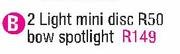 Eurolux 2 Light Mini Disc R50 Bow Spotlight-Each