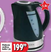 Platinum 1.8L Cordless Kettle