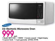 Samsung 32L Electronic Microwave Oven ME9114W