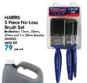 Harris 5 Piece No Loss Brush Set-Per Set