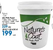 Nature's Coat 20Ltr PVA Paint