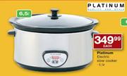 Platinum 6.5L Electric Slow Cooker