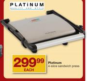 Platinum 4-Slice Sandwich Press