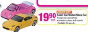 Action City Basic Car/Girlie Rides Car-Each
