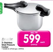 Panache 7L Stainless Steel Pressure Cooker