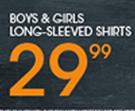 Boys & Girls Long-Sleeved Shirts