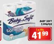 Baby Soft T/Paper -1 x 9's