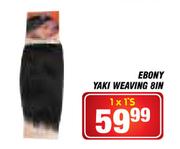 Ebony Yaki Weaving 8in -1 x 1's