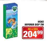 Vicks Vaporub Disp Tin-40 x 12g