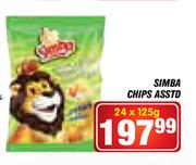 Simba Chips Asstd-24 x 125g