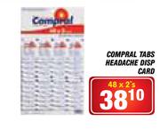 Compral Tabs Headache Disp Card-48 x 2's