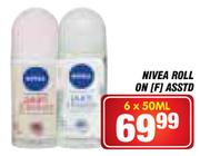 Nivea Roll On [F] Asstd-6 x 50ml 