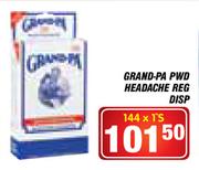Grand-PA Pwd Headache Reg Disp-144 x 1's