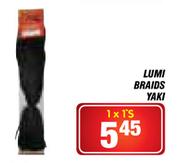 Lumi Braids Yaki -1 x 1's